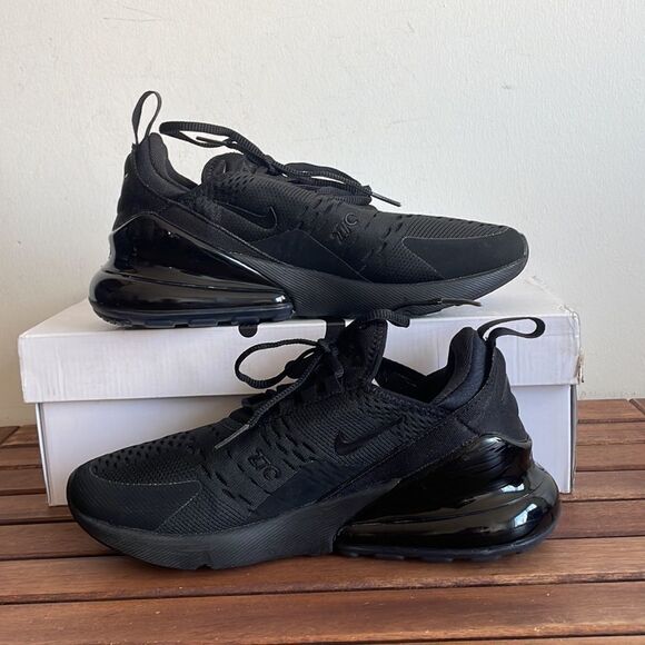 Nike Air Max 270 Black USA Women Size 7/UK 4.5/EU 38(AH6789-006) - Picture 3 of 15